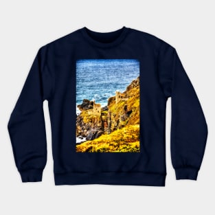 Botallack, Cornish Tin Mines, Cornwall, UK Crewneck Sweatshirt